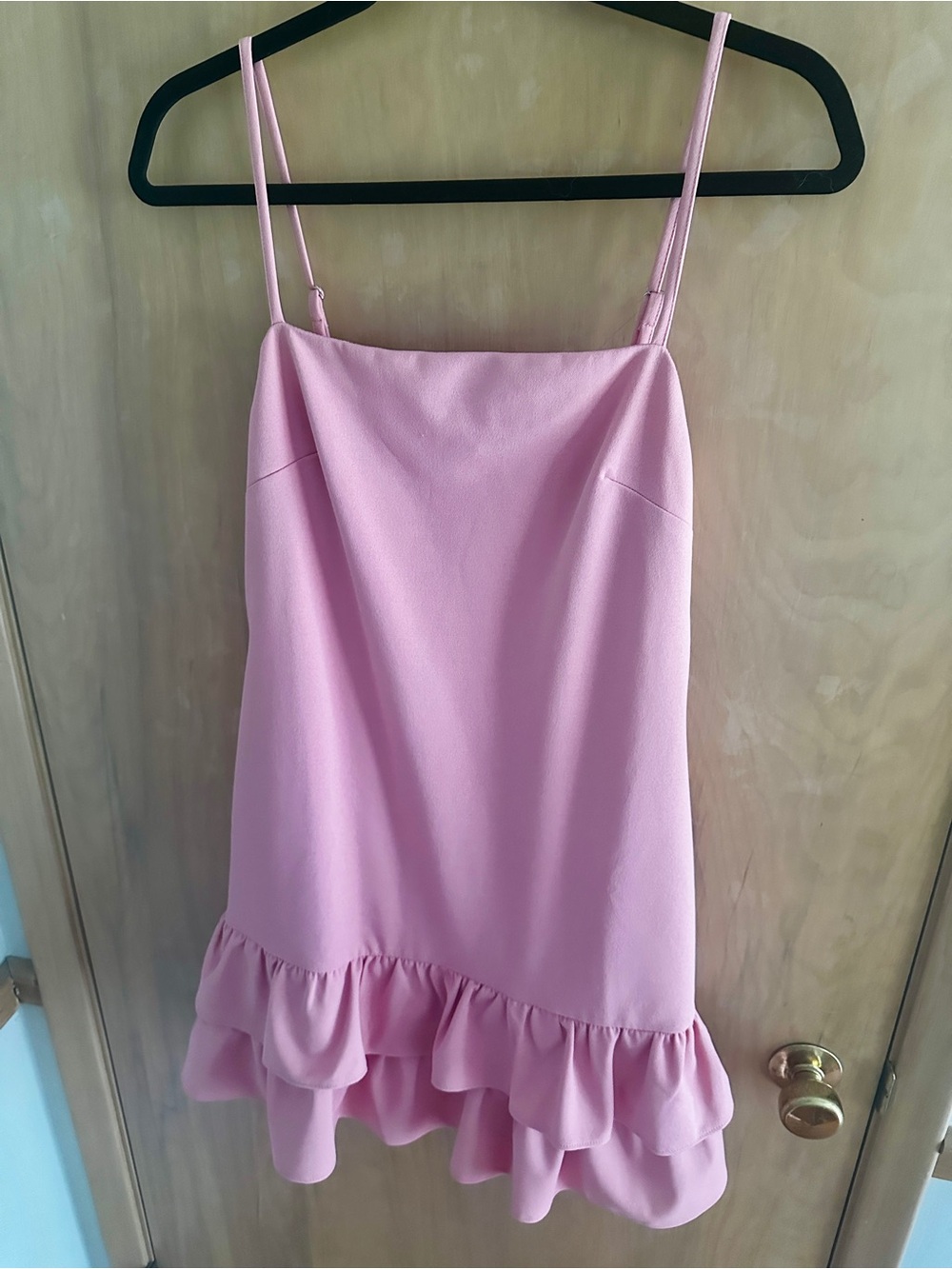 BCBGeneration Pink Double Ruffle Mini Dress - Picture 7 of 8